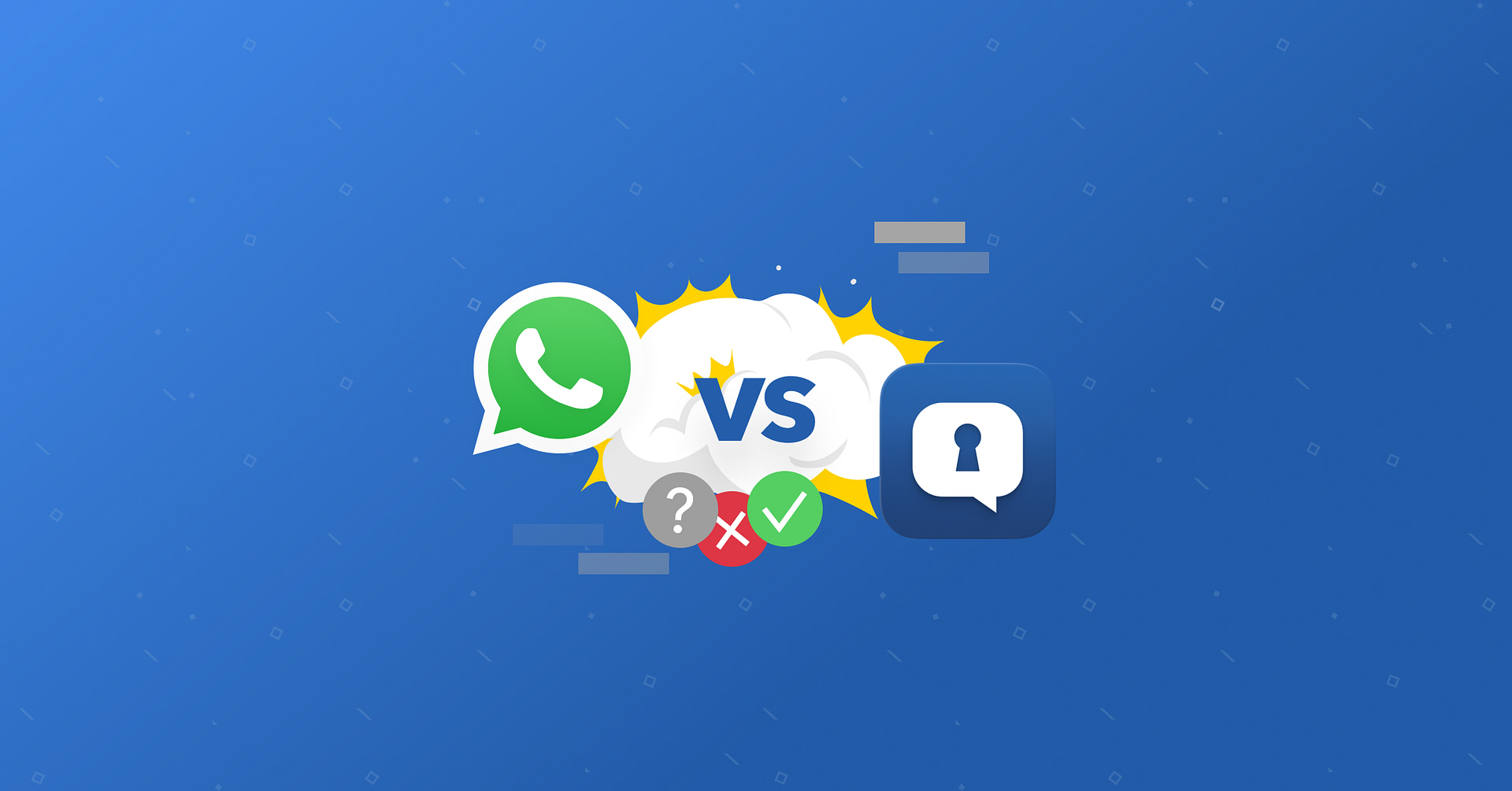 What is the difference between WhatsApp and SecuChat?